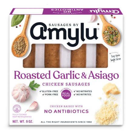 Roasted Garlic & Asiago Chicken Sausages, Antibiotic Free