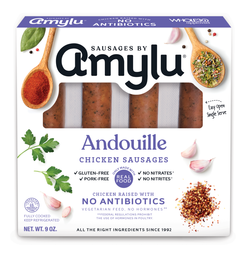 Andouille Chicken Sausages Antibiotic Free Amylu Foods