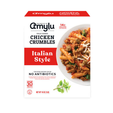 Italian Style Chicken Crumbles, Meal Solution