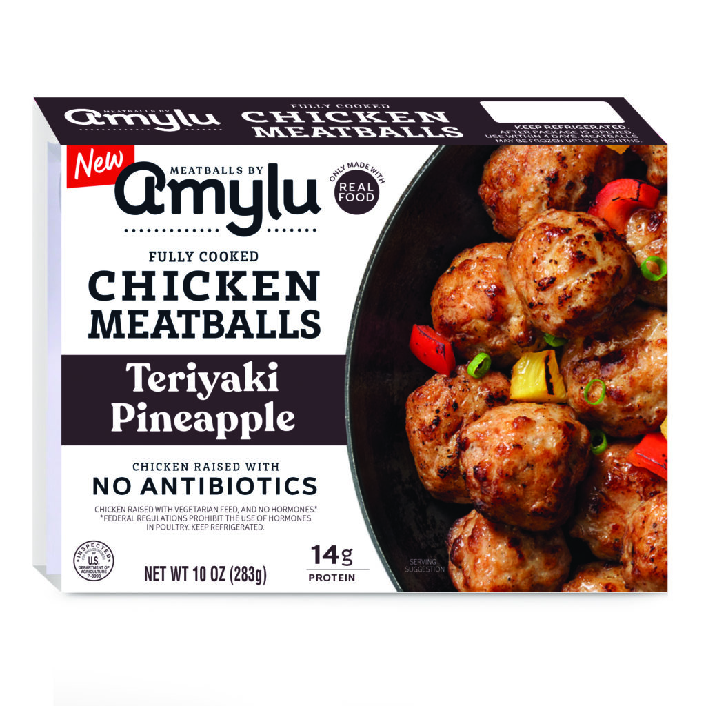 Teriyaki Pineapple Chicken Meatballs, Antibiotic Free - Amylu Foods
