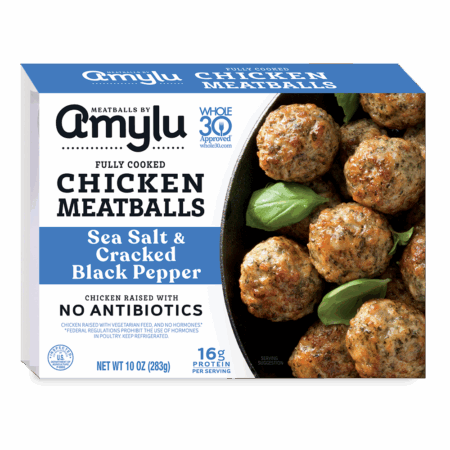 Sea Salt & Cracked Black Pepper Chicken Meatball
