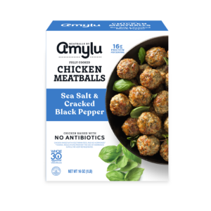 Sea Salt & Cracked Black Pepper Chicken Meatball, Meal Solution