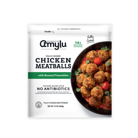 Chicken Meatballs with Roasted Vegetables