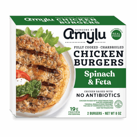 Spinach & Feta Chicken Burgers