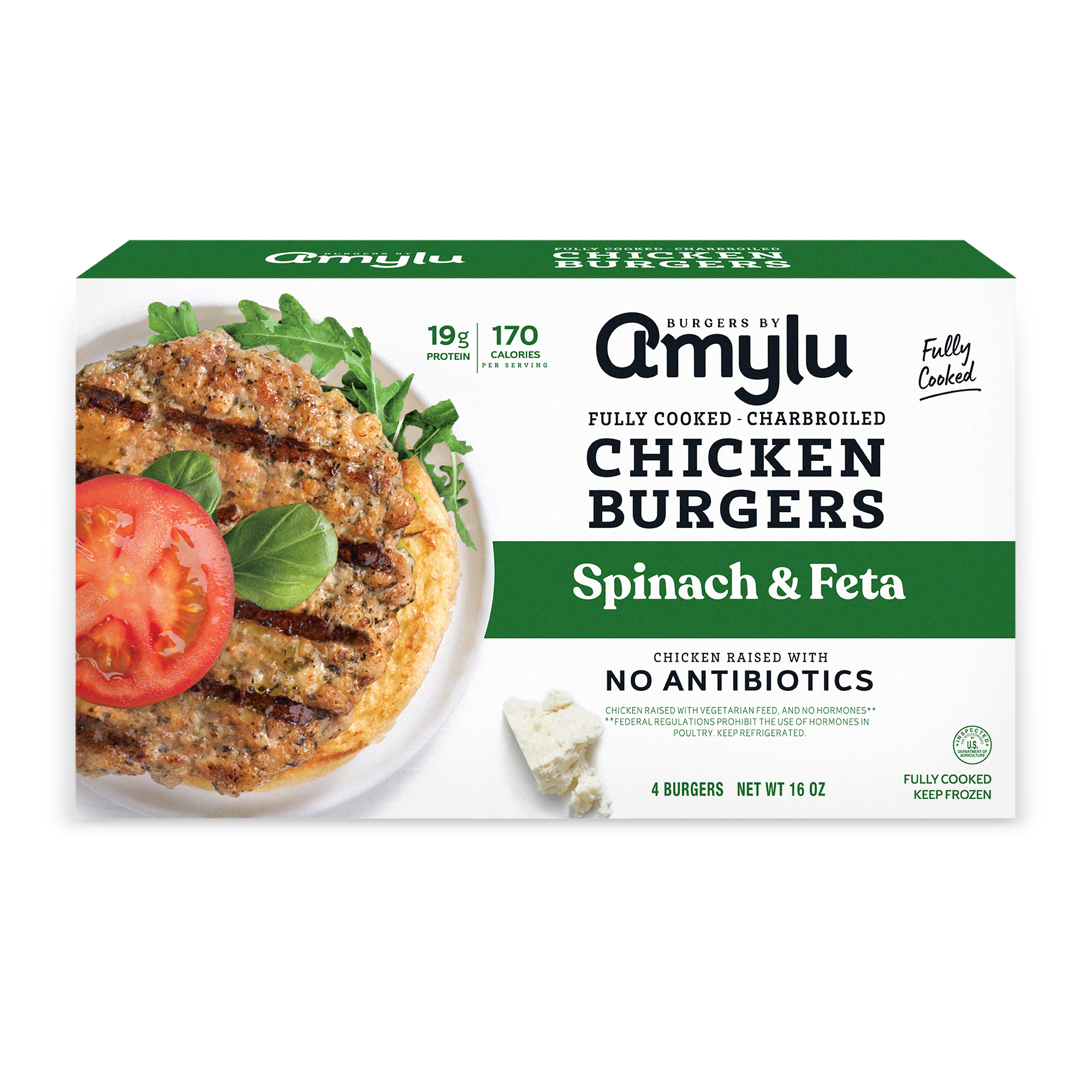 Spinach & Feta Chicken Burgers