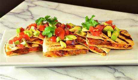 Chipotle Pepper Chicken Sausage Quesadillas