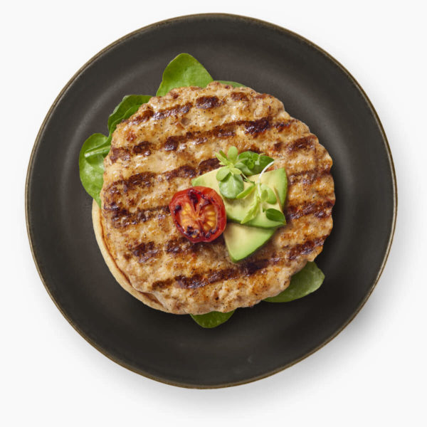 Chicken Burger on a plate